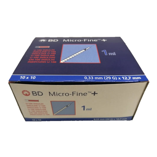 BD Micro-Fine Plus U100 1ml Syringe (Box of 100)